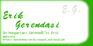 erik gerendasi business card